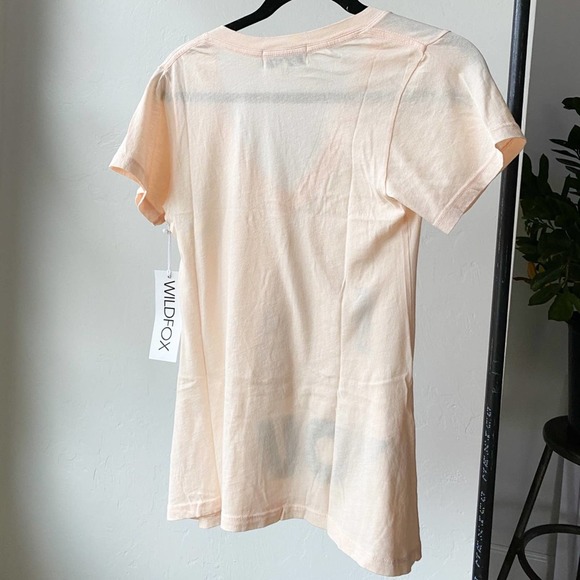 WILDFOX Women's Dionne Clean White "I (ice cream cone) You" Sweet Love Tee sz S - Picture 3 of 11